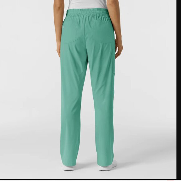 Boundless Women's Bootcut Scrub Pant Turquoise LARGE - Picture 5 of 6